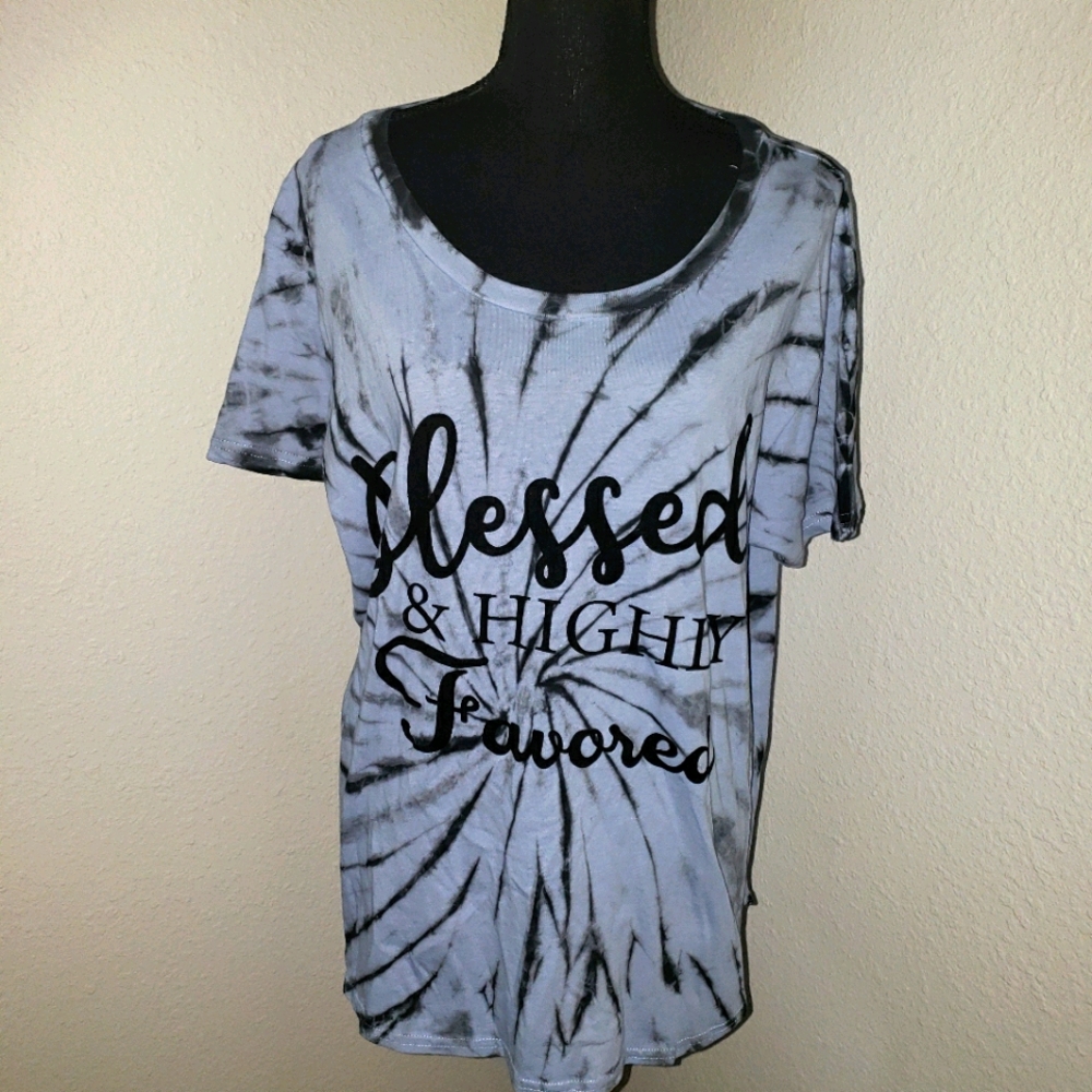 Just In: New Blessed & Highly Favored Tie Dye Tee